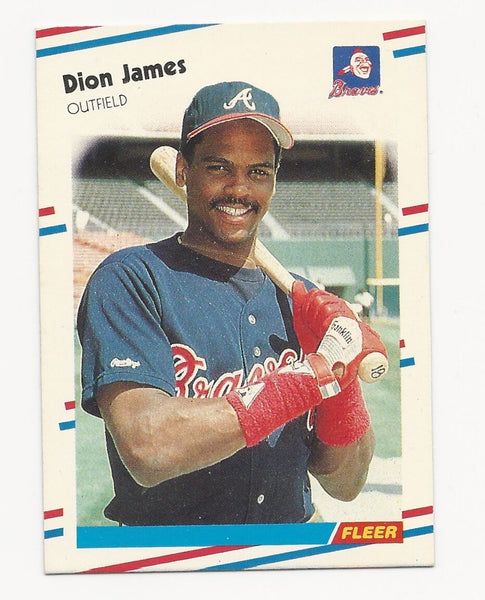 Dion James Braves 1988 Fleer #543