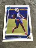 Greg Rousseau Bills 2021 Panini Donruss Rated Rookie #344