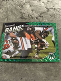 David Montgomery Bears 2021 Panini Mosaic Green Prizm Bang #B-8