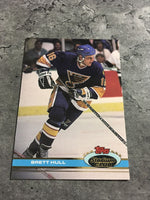 Brett Hull Blues 1991-92 Topps Stadium Club #67