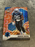 Derrick Brown Panthers 2021 Panini Mosaic Reactive Orange Prizm #39
