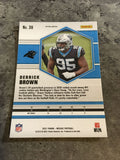 Derrick Brown Panthers 2021 Panini Mosaic Reactive Yellow Prizm #39