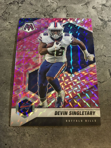 2021 Panini Mosaic 390 Marquez Stevenson Buffalo Bills Pink Camo