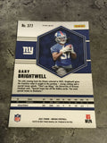 Gary Brightwell Giants 2021 Panini Mosaic Reactive Orange Prizm Rookie #377