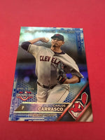 Carlos Carrasco Indians 2016 Topps Opening Day Blue Foil #OD-85