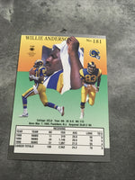 Willie Anderson Rams 1991 Fleer Ultra #181