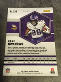 Kene Nwangwu Vikings 2021 Panini Mosaic Reactive Yellow Prizm Rookie #334