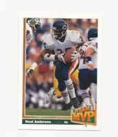 Neal Anderson Bears 1991 Upper Deck Team MVP #453