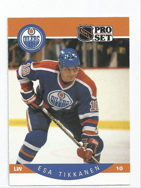 Esa Tikkanen Oilers 1990-1991 Pro Set #97