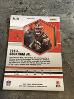 Odell Beckham Jr. Browns 2021 Panini Mosaic Reactive Yellow Prizm #54