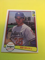 Bob Welch Dodgers 1982 Donruss #75