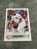Tony Santillan Reds 2022 Topps Rookie #111