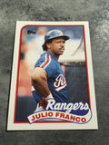 Julio Franco Rangers 1989 Topps Traded #34T