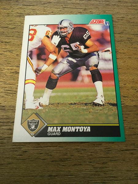 Max Montoya Raiders 1991 Score #247