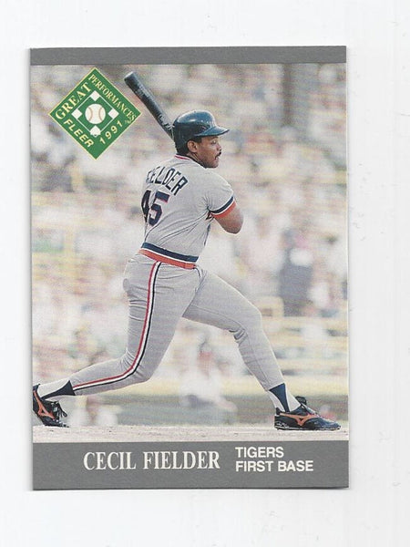 Cecil Fielder Tigers 1991 Fleer Ultra #392