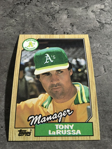 Tony LaRussa A's 1987 Topps #68