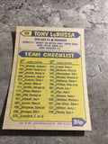 Tony LaRussa A's 1987 Topps #68