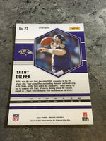 Trent Dilfer Ravens 2021 Panini Mosaic Reactive Orange Prizm #22