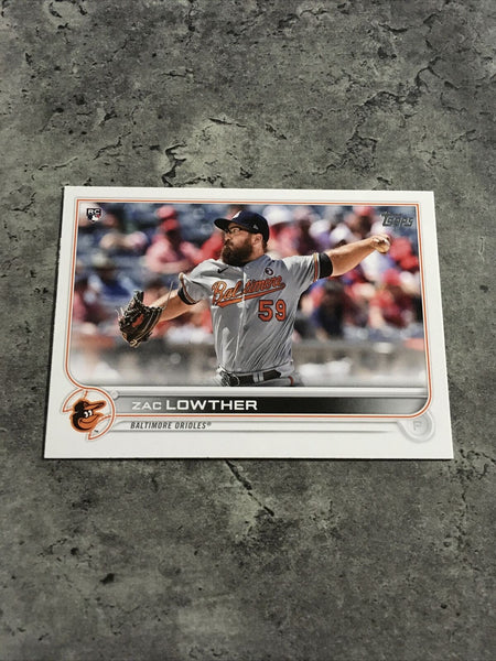 Zac Lowther Orioles 2022 Topps Rookie #133