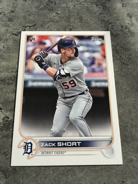 Zack Short Tigers 2022 Topps Rookie #148
