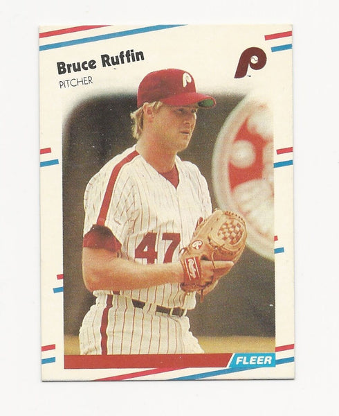 Bruce Ruffin Phillies 1988 Fleer #313
