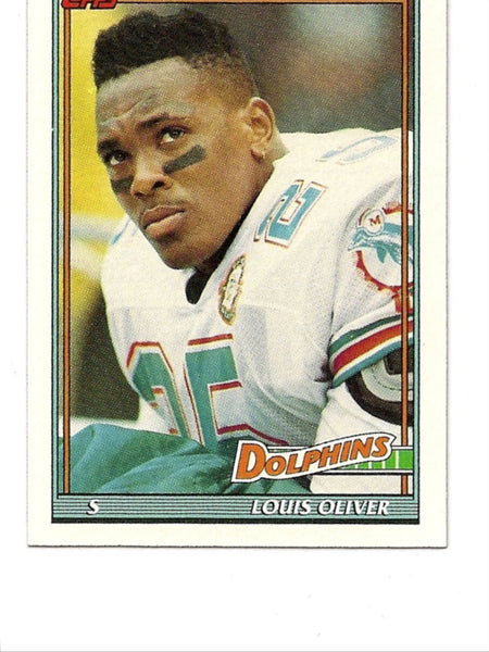 Louis Oliver Dolphins 1991 Topps #113