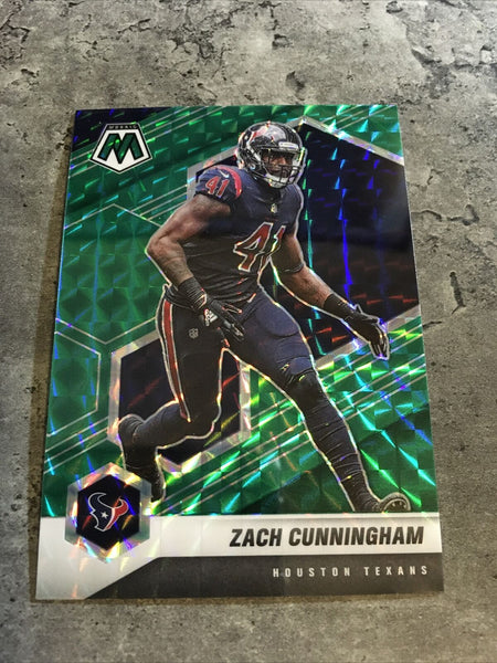 Zach Cunningham Texans 2021 Panini Mosaic Green Prizm #87