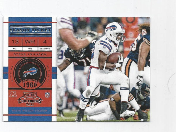 Steve Johnson Bills 2011 Playoff Contenders #3