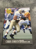 Chris Zorich Bears 1991 Fleer Ultra Draft Picks Rookie #298