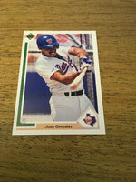 Juan Gonzalez Rangers 1991 Upper Deck #646
