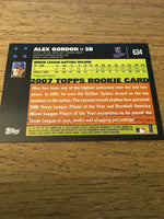 Alex Gordon Royals 2007 Topps Rookie #634