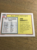 Jim Abbott Angels 1992 Topps All- Star #406