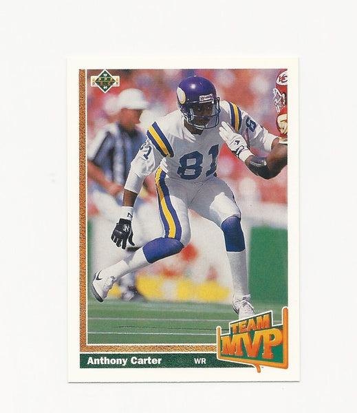 Anthony Carter Vikings 1991 Upper Deck Team MVP #466