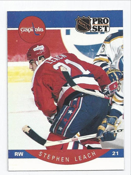 Stephen Leach Capitals 1990-1991 Pro Set #315