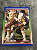 Don Warren Redskins 1990 Score #331