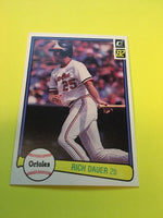 Rich Dauer Orioles 1982 Donruss #257