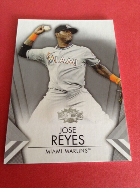 Jose Reyes Marlins 2012 Topps Triple Threads #36