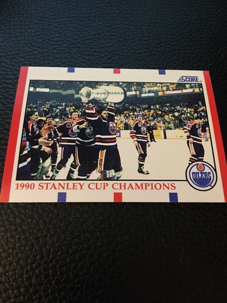 Oilers 1990-1991 Score 1990 Stanley Cup Champions #331