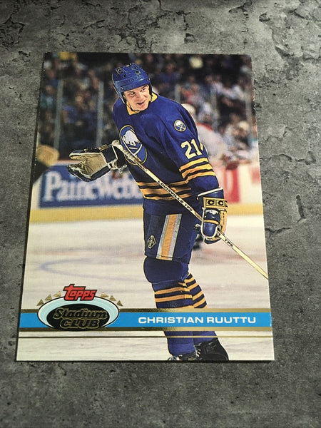 Christian Ruuttu Sabres 1991-92 Topps Stadium Club #33