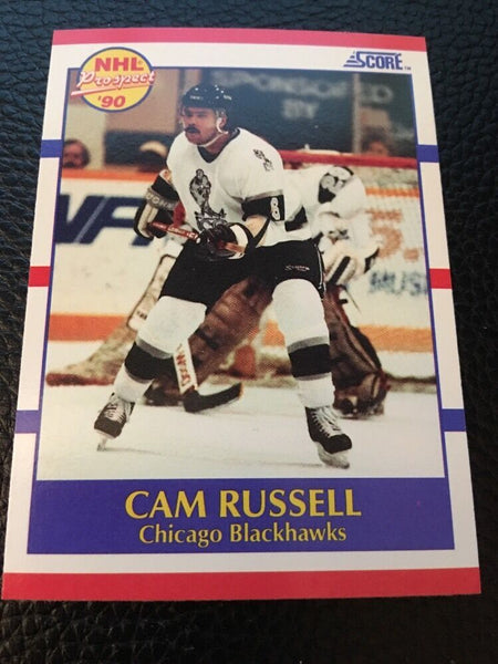 Cam Russell Blackhawks 1990-1991 Score Prospect #408