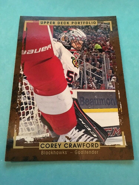 Corey Crawford Blackhawks 2015-2016 Upper Deck Portfolio #99