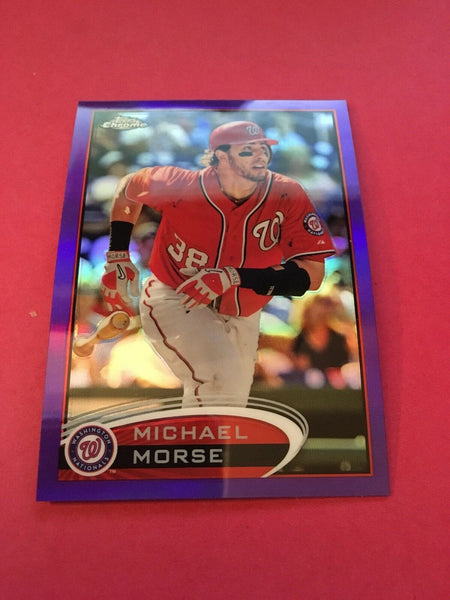 Michael Morse Nationals 2012 Topps Chrome Purple Refractor #62