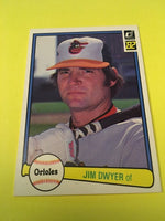 Jim Dwyer Orioles 1982 Donruss #611