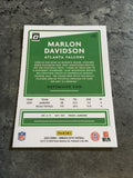Marlon Davidson Falcons 2020 Panini Donruss Optic Rookie #135