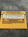 Don August Brewers 1989 Donruss #410
