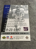 Tiki Barber Giants 2006 Upper Deck Rookie Debut Game #GDD-TI