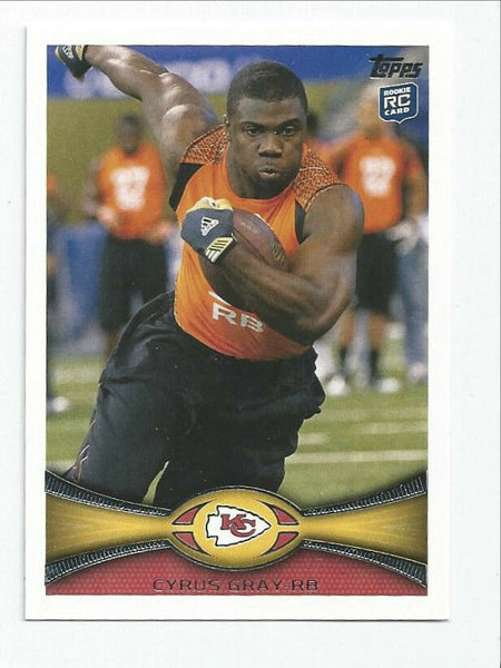 Cyrus Gray Chiefs 2012 Topps Rookie #146