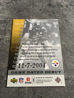 Willie Parker  Steelers 2006 Upper Deck Rookie Debut Game #GDD-WP