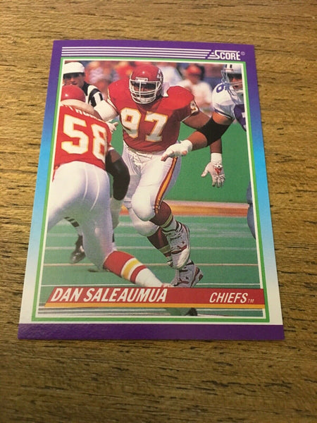 Dan Saleaumua Chiefs 1990 Score #522
