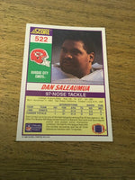 Dan Saleaumua Chiefs 1990 Score #522